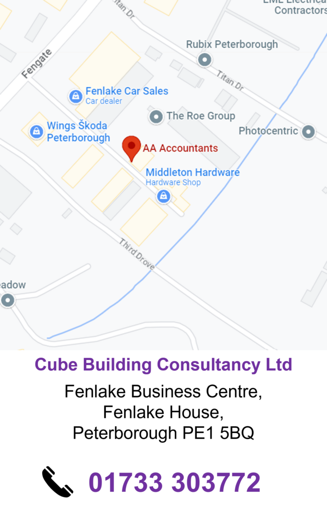 Cube Building Consultancy Peterborough office contact details